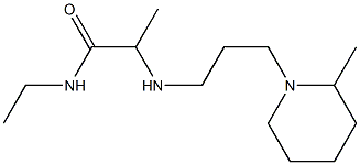 N-ethyl-2-{[3-(2-methylpiperidin-1-yl)propyl]amino}propanamide Structure