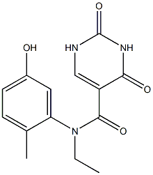 N-ethyl-N-(5-hydroxy-2-methylphenyl)-2,4-dioxo-1,2,3,4-tetrahydropyrimidine-5-carboxamide Structure