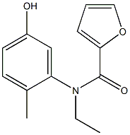 N-ethyl-N-(5-hydroxy-2-methylphenyl)furan-2-carboxamide Structure