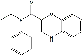 N-ethyl-N-phenyl-3,4-dihydro-2H-1,4-benzoxazine-2-carboxamide Structure