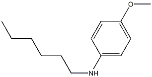 N-hexyl-4-methoxyaniline Struktur