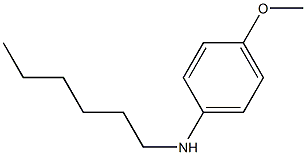 N-hexyl-4-methoxyaniline Structure