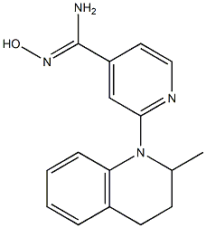 N'-hydroxy-2-(2-methyl-3,4-dihydroquinolin-1(2H)-yl)pyridine-4-carboximidamide Structure