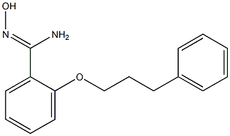 N'-hydroxy-2-(3-phenylpropoxy)benzenecarboximidamide Struktur