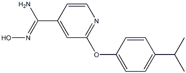 N'-hydroxy-2-(4-isopropylphenoxy)pyridine-4-carboximidamide Struktur