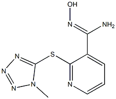 N'-hydroxy-2-[(1-methyl-1H-1,2,3,4-tetrazol-5-yl)sulfanyl]pyridine-3-carboximidamide Structure