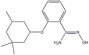 N'-hydroxy-2-[(3,3,5-trimethylcyclohexyl)oxy]benzene-1-carboximidamide,,结构式