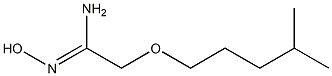 N'-hydroxy-2-[(4-methylpentyl)oxy]ethanimidamide 结构式