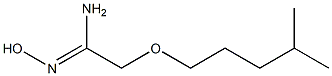 N'-hydroxy-2-[(4-methylpentyl)oxy]ethanimidamide Structure