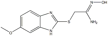 N'-hydroxy-2-[(6-methoxy-1H-1,3-benzodiazol-2-yl)sulfanyl]ethanimidamide