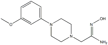  N'-hydroxy-2-[4-(3-methoxyphenyl)piperazin-1-yl]ethanimidamide