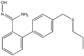 N'-hydroxy-2-{4-[(propylsulfanyl)methyl]phenyl}benzene-1-carboximidamide Structure