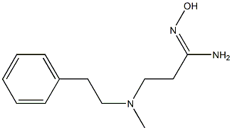 N'-hydroxy-3-[methyl(2-phenylethyl)amino]propanimidamide Structure