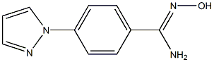 N'-hydroxy-4-(1H-pyrazol-1-yl)benzene-1-carboximidamide,,结构式