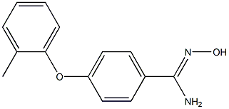 N'-hydroxy-4-(2-methylphenoxy)benzene-1-carboximidamide Structure