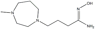 N'-hydroxy-4-(4-methyl-1,4-diazepan-1-yl)butanimidamide 化学構造式