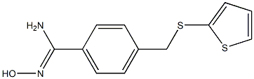 N'-hydroxy-4-[(thiophen-2-ylsulfanyl)methyl]benzene-1-carboximidamide Structure