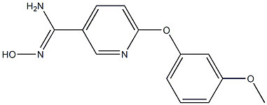 N'-hydroxy-6-(3-methoxyphenoxy)pyridine-3-carboximidamide,,结构式