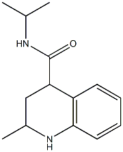 N-isopropyl-2-methyl-1,2,3,4-tetrahydroquinoline-4-carboxamide Struktur