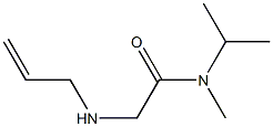 N-methyl-2-(prop-2-en-1-ylamino)-N-(propan-2-yl)acetamide 化学構造式