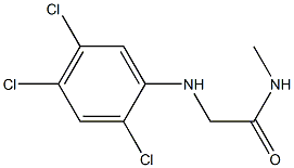 N-methyl-2-[(2,4,5-trichlorophenyl)amino]acetamide Structure