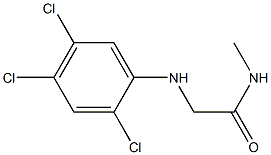 N-methyl-2-[(2,4,5-trichlorophenyl)amino]acetamide,,结构式