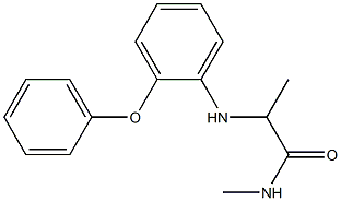 N-methyl-2-[(2-phenoxyphenyl)amino]propanamide 化学構造式