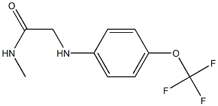 N-methyl-2-{[4-(trifluoromethoxy)phenyl]amino}acetamide,,结构式