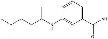 N-methyl-3-[(5-methylhexan-2-yl)amino]benzamide,,结构式