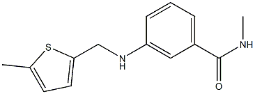 N-methyl-3-{[(5-methylthiophen-2-yl)methyl]amino}benzamide Struktur