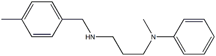 N-methyl-N-(3-{[(4-methylphenyl)methyl]amino}propyl)aniline Struktur