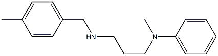 N-methyl-N-(3-{[(4-methylphenyl)methyl]amino}propyl)aniline,,结构式