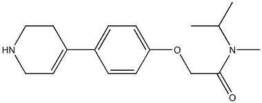 N-methyl-N-(propan-2-yl)-2-[4-(1,2,3,6-tetrahydropyridin-4-yl)phenoxy]acetamide Structure