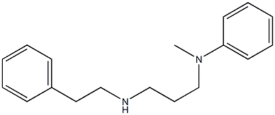 N-methyl-N-{3-[(2-phenylethyl)amino]propyl}aniline,,结构式