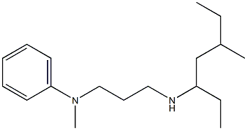 N-methyl-N-{3-[(5-methylheptan-3-yl)amino]propyl}aniline 结构式
