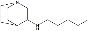 N-pentyl-1-azabicyclo[2.2.2]octan-3-amine,,结构式