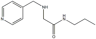 N-propyl-2-[(pyridin-4-ylmethyl)amino]acetamide Structure