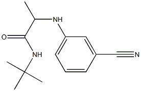 N-tert-butyl-2-[(3-cyanophenyl)amino]propanamide