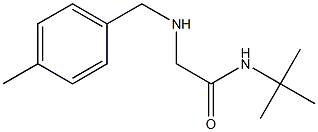 N-tert-butyl-2-{[(4-methylphenyl)methyl]amino}acetamide Struktur