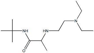 N-tert-butyl-2-{[2-(diethylamino)ethyl]amino}propanamide Struktur