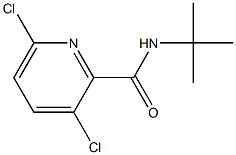 N-tert-butyl-3,6-dichloropyridine-2-carboxamide 化学構造式