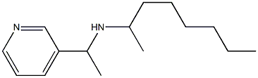 octan-2-yl[1-(pyridin-3-yl)ethyl]amine Structure