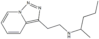 pentan-2-yl(2-{[1,2,4]triazolo[3,4-a]pyridin-3-yl}ethyl)amine 化学構造式