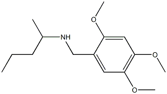 pentan-2-yl[(2,4,5-trimethoxyphenyl)methyl]amine Structure