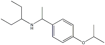 pentan-3-yl({1-[4-(propan-2-yloxy)phenyl]ethyl})amine,,结构式