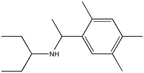 pentan-3-yl[1-(2,4,5-trimethylphenyl)ethyl]amine Structure