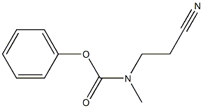 phenyl N-(2-cyanoethyl)-N-methylcarbamate Struktur