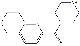 piperidin-4-yl(5,6,7,8-tetrahydronaphthalen-2-yl)methanone Struktur