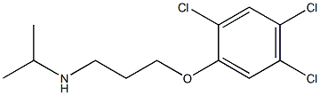 propan-2-yl[3-(2,4,5-trichlorophenoxy)propyl]amine 结构式