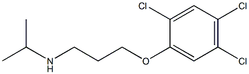 propan-2-yl[3-(2,4,5-trichlorophenoxy)propyl]amine Struktur